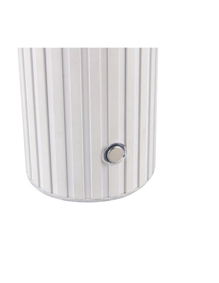 Lámpara de sobremesa TAURIS LED con batería y carga USB 2W 200Lm 2300+3000+4000K IP20 Blanco