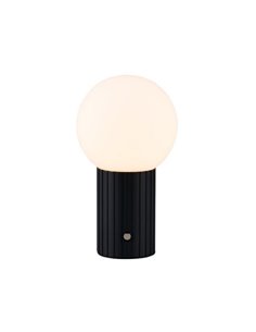 Lámpara LED de mesa TAURIS recargable USB 2W 200Lm 2300+3000+4000K IP20 Negro
