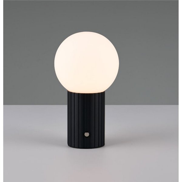 Luminária de mesa LED recarregável via USB TAURIS 2W 200Lm 2300+3000+4000K IP20 Preta