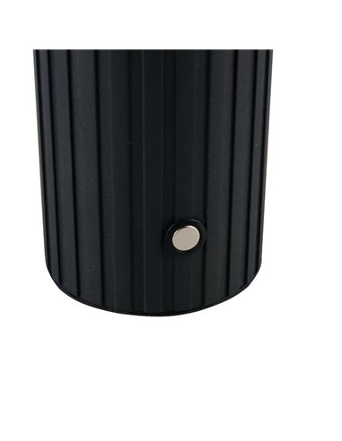 Lámpara LED de mesa TAURIS recargable USB 2W 200Lm 2300+3000+4000K IP20 Negro