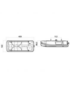 Piloto trasero derecho Vignal LC8 Iveco sin luz de matrícula con conector lateral HDSCS 8 pin 2