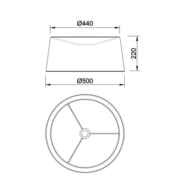 Abajur de chão cinza RUTI e RICCA, em tecido e aço.