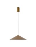 Lámpara colgante de techo LED CONO cuero Ø30cm 10W 3000K regulable TRIAC diseño moderno
