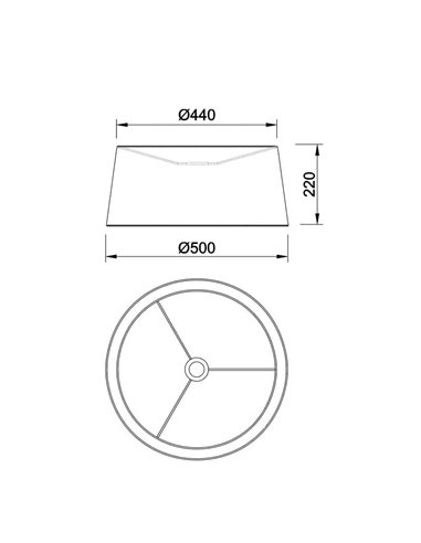 Lampadaire RUTI et RICCA couleur crème, tissu et acier