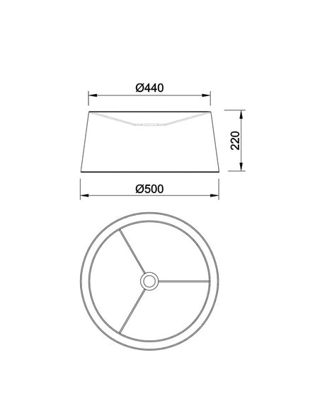 Lampadaire RUTI et RICCA couleur crème, tissu et acier