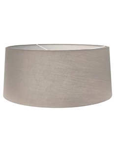 Luminária de chão RUTI e RICCA na cor creme, em tecido e aço.