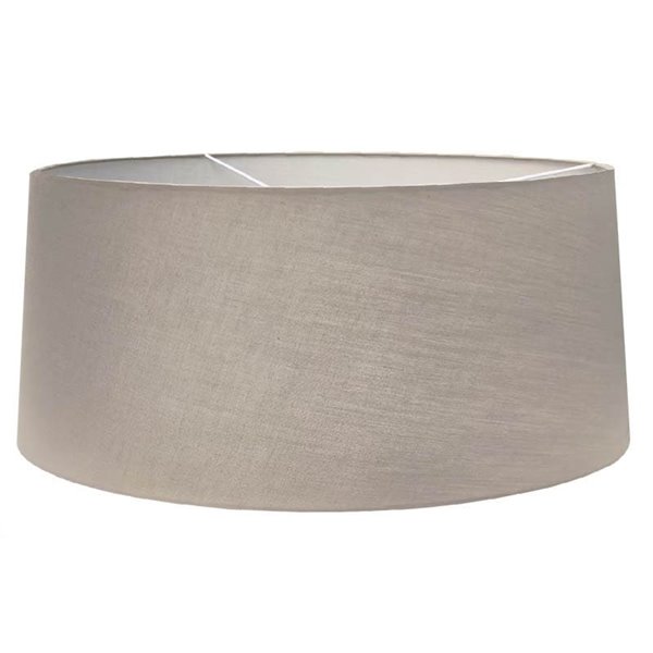 Lampadaire RUTI et RICCA couleur crème, tissu et acier