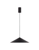 Lámpara colgante LED CONO negra Ø30cm 10W 3000K estilo contemporáneo regulable TRIAC