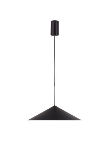Lámpara colgante LED CONO negra Ø30cm 10W 3000K estilo contemporáneo regulable TRIAC