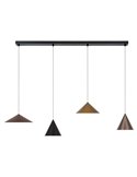 Lámpara de techo colgante lineal LED CONO 20W regulable TRIAC diseño moderno