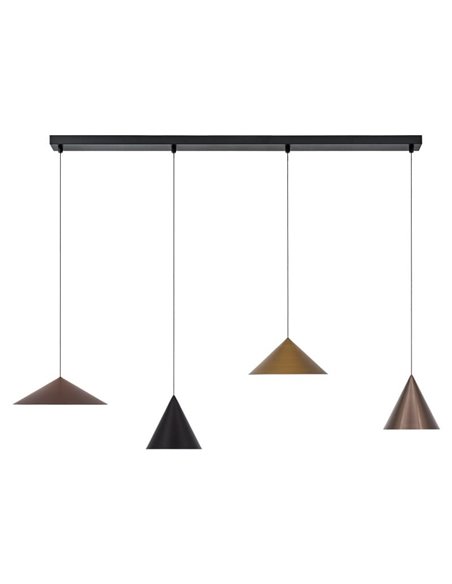 Lámpara de techo colgante lineal LED CONO 20W regulable TRIAC diseño moderno