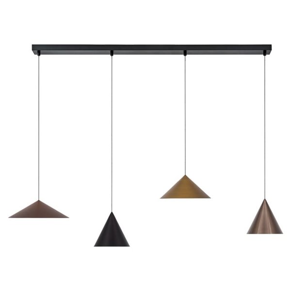 Lámpara de techo colgante lineal LED CONO 20W regulable TRIAC diseño moderno