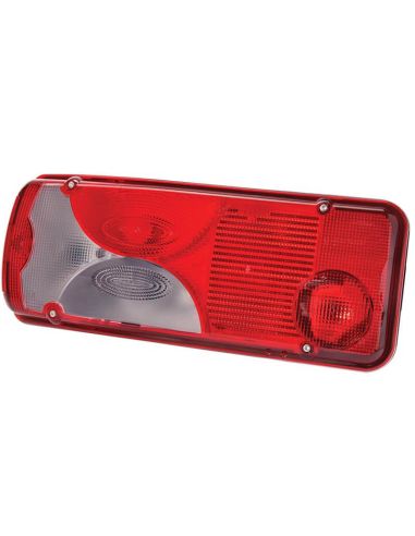 Lanterna traseira esquerda Vignal LC8 para Iveco Stralis/Trakker sem luz de placa, com conector HDSCS de 8 pinos.