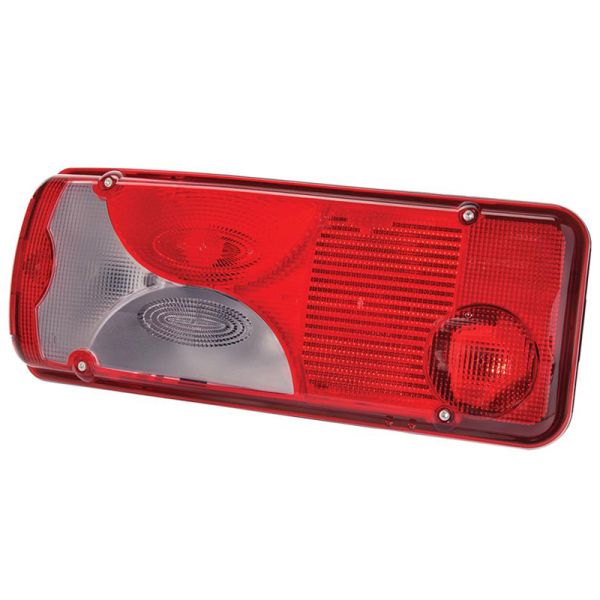 Piloto trasero izquierdo Vignal LC8 Iveco con luz de matrícula inferior y conector lateral HDSCS 8 pin