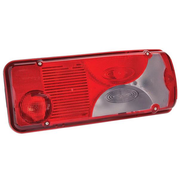 Lanterna traseira direita Vignal LC8 Iveco sem luz de placa com conector lateral HDSCS de 8 pinos