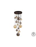 Lámpara de techo colgante DARK 14xG9 tulipas esféricas, hasta 300cm altura IP20