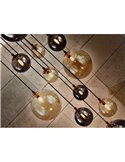 Lámpara de techo colgante DARK 14xG9 tulipas esféricas, hasta 300cm altura IP20