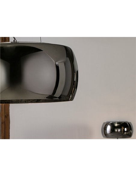 Lámpara colgante ARGOS Ø50 cm cristal espejado con lágrimas, 6xG9 6W LED