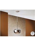 Lámpara colgante ARGOS 1 luz Ø22 cm cristal espejado con lágrimas, 1xG9 LED