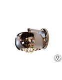 Aplique de pared ARGOS 1 luz cristal espejado con lágrimas, G9 LED