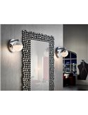 Applique murale décorative sphérique à LED Ø12 cm 4,8 W 336 lm 3000 K chromée