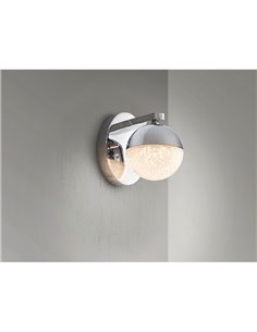 Applique murale décorative sphérique à LED Ø12 cm 4,8 W 336 lm 3000 K chromée 2