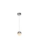 Lámpara colgante LED SPHERE Ø12cm 4,8W 336lm 3000K cromo regulable