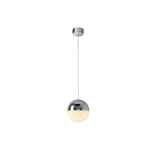 Lámpara colgante LED SPHERE Ø20cm 9,6W 672lm 3000K cromo regulable