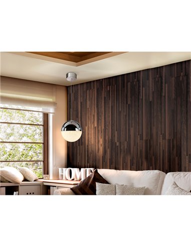 Lámpara colgante LED SPHERE Ø20cm 9,6W 672lm 3000K cromo regulable