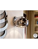 Aplique de pared ARGOS 1 luz cristal espejado con lágrimas, G9 LED