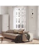 Aplique LED decorativo FUGAZ negro, 7W 3000K 840Lm, luz ondulada con tira flexible