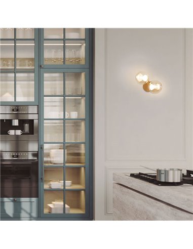 Aplique LED globo decorativo Ø10cm ANDRÓMEDA oro 1 luz, 6W 3000K 500Lm