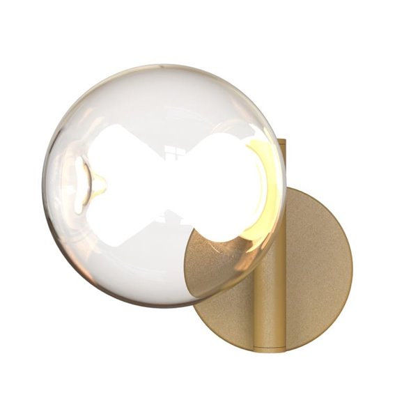 Applique murale décorative LED globe Ø10cm ANDROMEDA or 1 lumière, 6W 3000K 500Lm