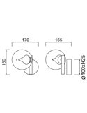 Aplique LED globo decorativo Ø10cm ANDRÓMEDA oro 1 luz, 6W 3000K 500Lm 