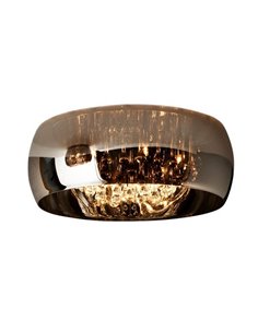 Plafón decorativo ARGOS Ø50 cm 6xG9 LED cristal espejado con lágrimas IP20