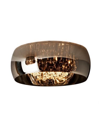 Plafón decorativo ARGOS Ø50 cm 6xG9 LED cristal espejado con lágrimas IP20