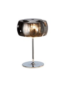 Lámpara de sobremesa ARGOS Ø28 cm cristal espejado con lágrimas, 3xG9 6W LED