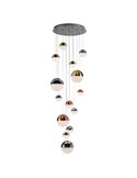 Lámpara LED SPHERE 14 luces Ø60cm 78.6W 5502Lm 3000K altura 500cm dimmable App