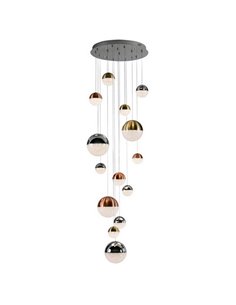 Lámpara LED SPHERE 14 luces Ø60cm 78.6W 5502Lm 3000K altura 500cm dimmable App