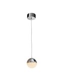 Lámpara colgante LED SPHERE Ø12cm 4,8W 336lm 3000K cromo regulable