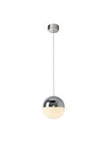 Suspension LED SPHERE Ø20cm 9,6W 672lm 3000K chromée à intensité variable