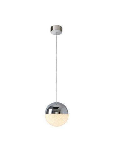 Lámpara colgante LED SPHERE Ø20cm 9,6W 672lm 3000K cromo regulable