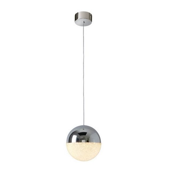 Lámpara colgante LED SPHERE Ø20cm 9,6W 672lm 3000K cromo regulable