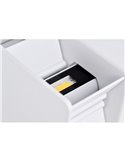 Aplique LED exterior rectangular DAVOS arena blanco, 4x6W 24W 3000K/4000K 2200Lm, IP54