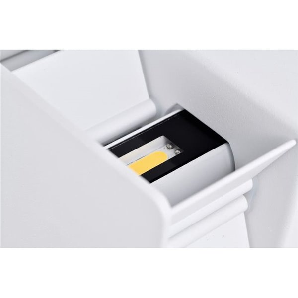 Aplique LED exterior rectangular DAVOS arena blanco, 4x6W 24W 3000K/4000K 2200Lm, IP54