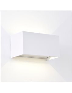 Aplique LED exterior rectangular DAVOS arena blanco, 4x6W 24W 3000K/4000K 2200Lm, IP54