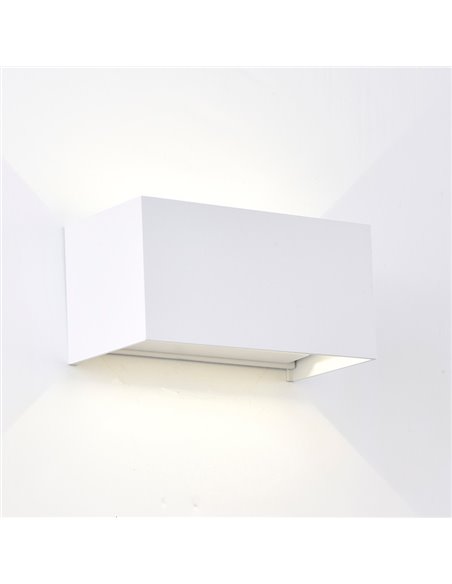 Aplique LED exterior rectangular DAVOS arena blanco, 4x6W 24W 3000K/4000K 2200Lm, IP54