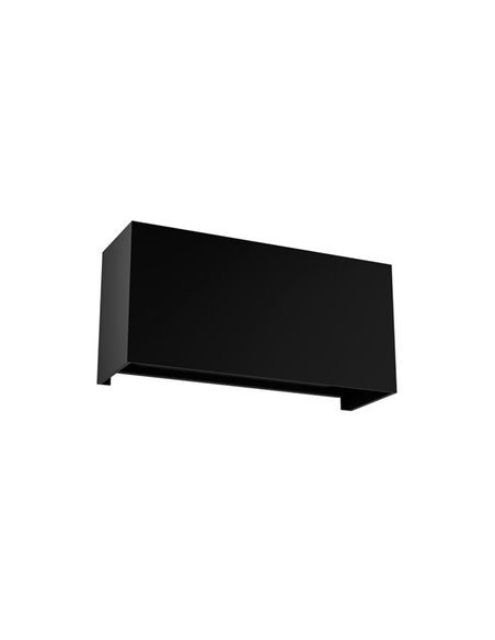 Aplique LED exterior rectangular DAVOS arena negro, 4x6W 24W 3000K/4000K 2200Lm, IP54