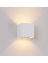 Aplique exterior LED cuadrado DAVOS 2 Luces arriba y abajo 6W, dim 2700K blanco
