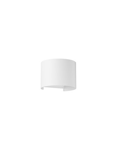 Applique murale extérieure ronde LED blanche DAVOS 2x6W 12W 2700K Dimmable 1100Lm, IP54